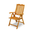 Sedia da Giardino Pieghevole in Legno Acacia Taddei Sentosa 5P