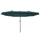 Parasol de jardin 4,6x2,7 m Mât Ø48 mm Double Toit Vert