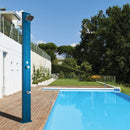 Doccia da Esterno Giardino Miscelatore e Lavapiedi Arkema Spring S Fascia Inox Viola