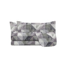 Set Lenzuola con Stampa Sopra Sotto e Federe Linea River Sepik Grey Varie Misure