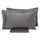 Housse de couette double avec sac et taies d'oreiller couleur unie Garrini Clarice Grey