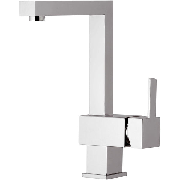 Mariani Quadra Chrome Plaqué Haut Lavabo Mitigeur Pivotant à Levier sconto