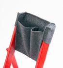 Tascone Porta Attrezzi per Scala in Lana Cotta Grigio