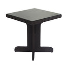 Tavolino da Giardino in Polyrattan Quadrato 70x70x75cm Adila Noce