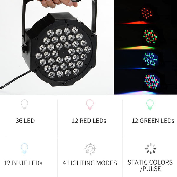 sconto RGH Strobe Light 36 LED colorées avec effet disco 4 modes différents