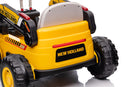 Escavatore Elettrico per Bambini 12V con Pala Scavatrice New Holland Giallo e Nero