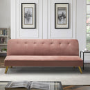 Divano Letto Clic Clac 180x81x77 cm in Tessuto Rosa