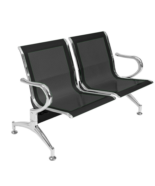 prezzo Banc de salle d'attente 2 places en acier noir