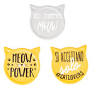 Set 3 Sottobicchieri 10x10x1 cm  in Ceramica VdE Tivoli 1996 Cat