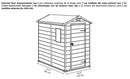 Casetta da Giardino Porta Attrezzi 130x192x198 cm in Resina Effetto Legno Keter Manor 4x6 Beige