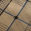 Gabbia per Criceti e Roditori Modulabile 140x70x45 cm in Resina e Acciaio Nero e Trasparente