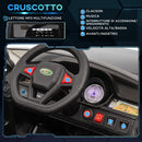 Macchina Elettrica per Bambini con Telecomando Luci LED e Clacson Nero 