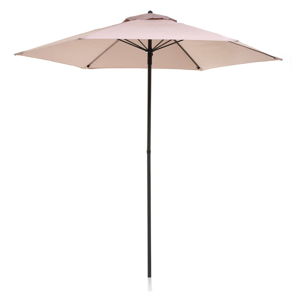 online Ombrellone da Giardino Ø2,4 m Palo Ø32 mm in Ferro Telo in Poliestere Garden Grigio Chiaro