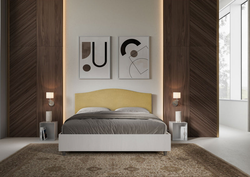 Letto Matrimoniale Grace Ocra Varie Misure