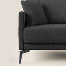 Divano 3 Posti 180x94x90 cm in Tessuto Antracite