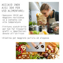 Tagliere Spianatoia per Alimenti Professionale con Alzatina 80x50 AISI 304 