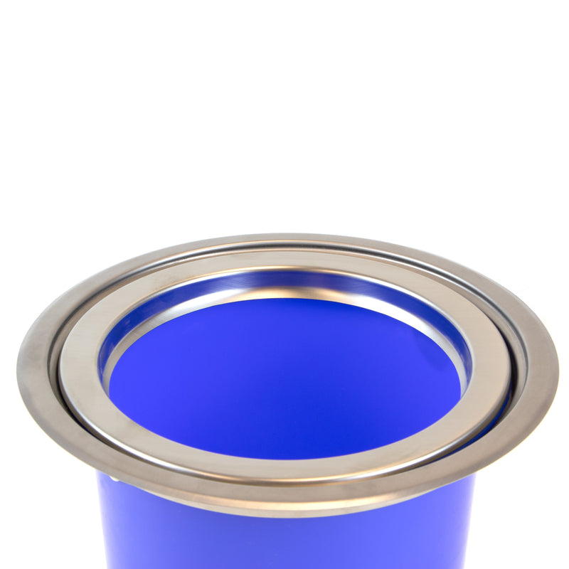 Pattumiera da Incasso per Piano Cucina 6 Litri in Acciaio e Plastica Emuca