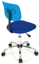 Sedia da Ufficio Operativa in Tessuto Painter Blu