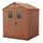 Abri de jardin pour outils 190x183x221 cmin Evotech+ Keter Darwin 6x6 Marron