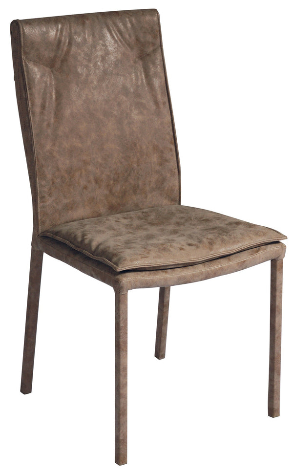 Chaise rembourrée 45x55x92 cm en fer et marron ciel de jade prezzo