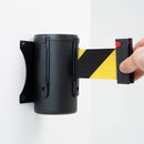 Tendinastro da Parete 4 m con Clip di Chiusura Nastro Giallo/Nero