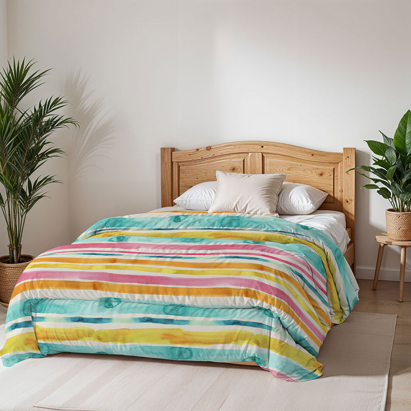 Trapunta Invernale Stampata in Microfibra 200gr Double Face Fez Varie Misure