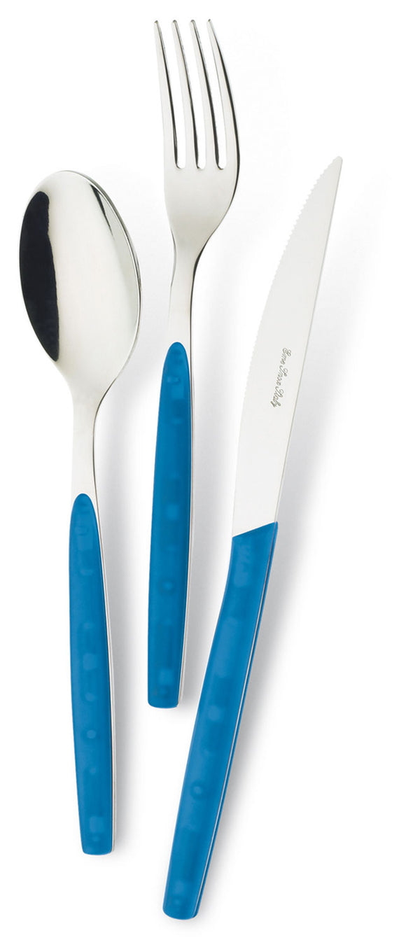 Servizio Set di Posate 24 pezzi in Acciaio Inox Eme Dream Blu 35 acquista
