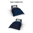 Trapunta Invernale Stampata in Microfibra 300gr Double Face Vortex Varie Misure