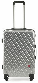 Set 2 Valigie Trolley Rigide in Policarbonato 4 Ruote TSA Soriani Silver