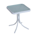 Set 2 Lettini Prendisole e Tavolino in Textilene Crema 