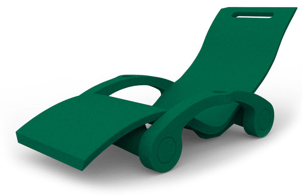 Lettino Chaise Longue Galleggiante da Esterno Giardino Arkema Serendipity Verde online