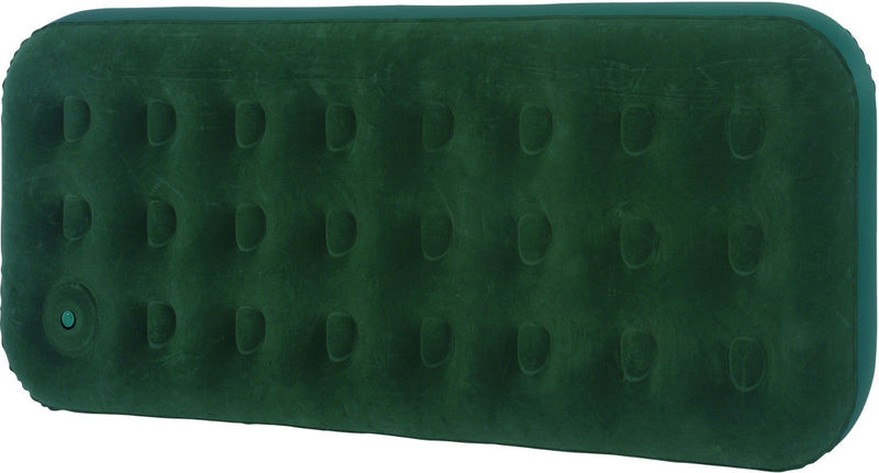 Materasso Singolo Gonfiabile Floccato da Campeggio 191x75x22cm Jilong Verde