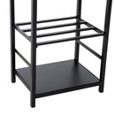 Portalegna Legnaia in Ferro 40x30x74 cm Max 100Kg con Attrezzi  Nero