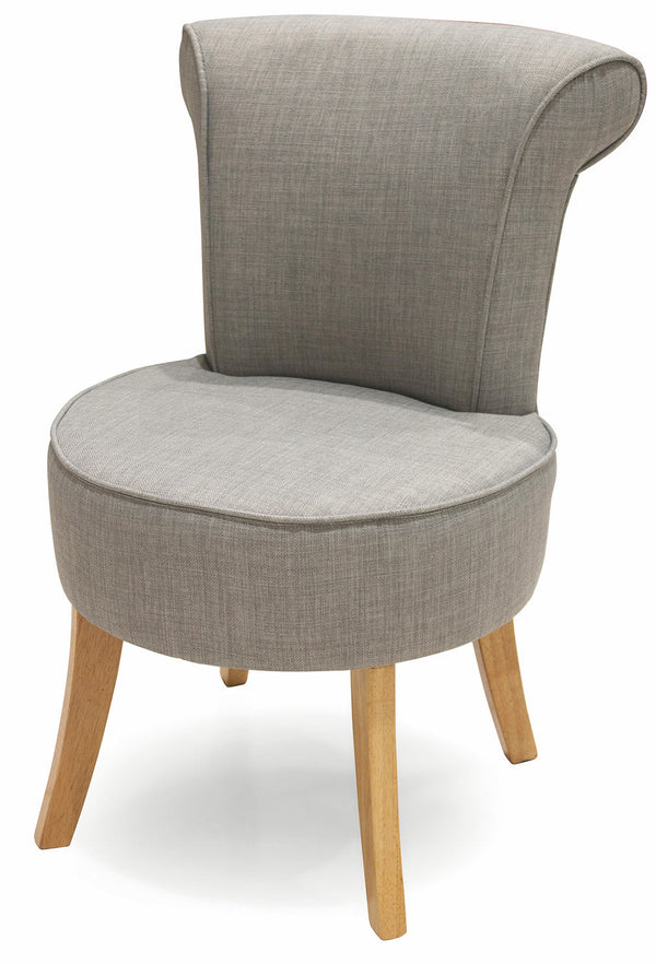 Chaise Rembourrée en Gris Pieds en Bois Soriani en Tissu sconto