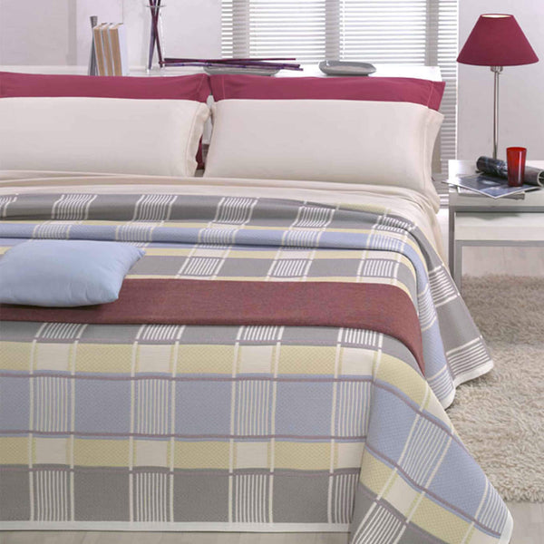 prezzo Couvre-lit double Cober William Mauve en coton mélangé