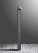 Doccia Solare da Esterno Giardino 30L Miscelatore e Lavapiedi Arkema Spring S Fascia Inox Oro Van Gogh