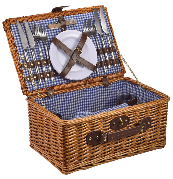 acquista Valise panier pique-nique pour 4 personnes 18 pièces avec accessoires
