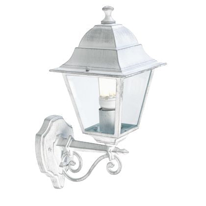 Applique murale moyenne de couleur blanche et argentée pour l'extérieur Old Sovil Line acquista