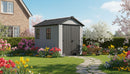 Casetta Box da Giardino 230x287x246 cm Newton Plus 759/975 Doppia Opzione Montaggio in Resina Evotech+  Grigio  cm