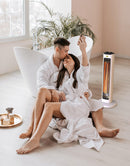 Stufa Elettrica ad Infrarossi 23x23x61,5 cm 800W Moel Maui 840C Bianca