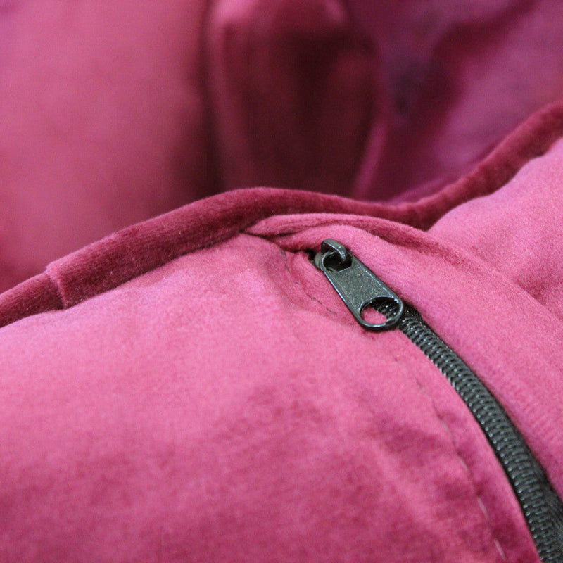 Divano 3 Posti Chandler 196x81x89 h cm in Velluto Rosso