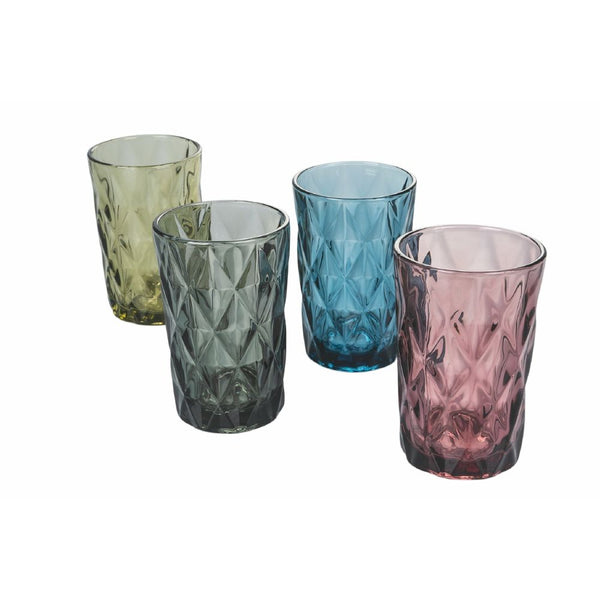 Ensemble de 4 Gobelets Renaissance en Verre Villa d'Este Maison Tivoli 4 Couleurs Différentes acquista