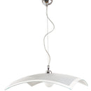 Sospensione 1xE27 Montatura Cromo Vetro Lastra Bi+Trasparente E-Energy Elisa