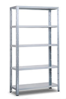 Scaffale in Metallo ad Incastro 5 Ripiani 120x50xh188 cm Crosser Zincato