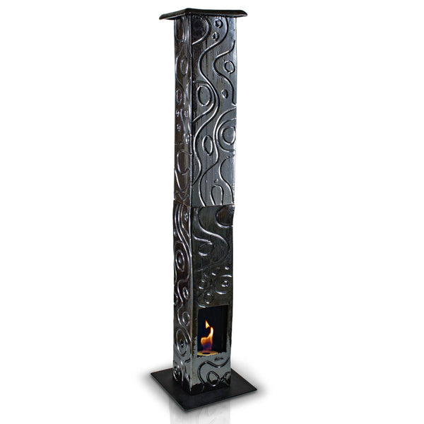 Cheminée au Sol en Céramique au Bioéthanol 30x135 cm Ferazzoli Quadra-G Cetonia online