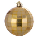 Set 8 Palle di Natale Ø8 cm in Plastica Oro