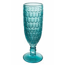 Set 6 Bicchieri da Champagne Geometrie in Vetro VdE Tivoli 1996 6 Colori Differenti