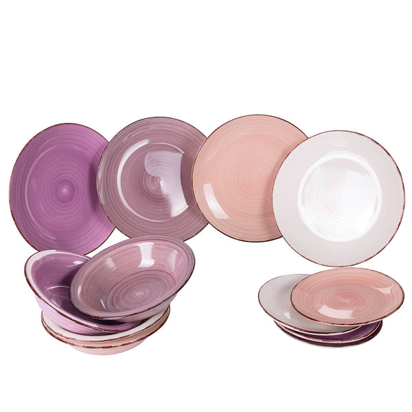 online Service de table 12 pièces en grès VdE Tivoli 1996 Baita Provence