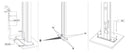 Doccia da Esterno Giardino Miscelatore e Doccetta Mobile Arkema Dada Fascia Inox Cherry