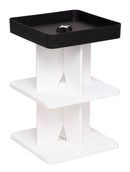 Tavolino Moderno 40x40x60,5 cm in Polipropilene Rigido Nero